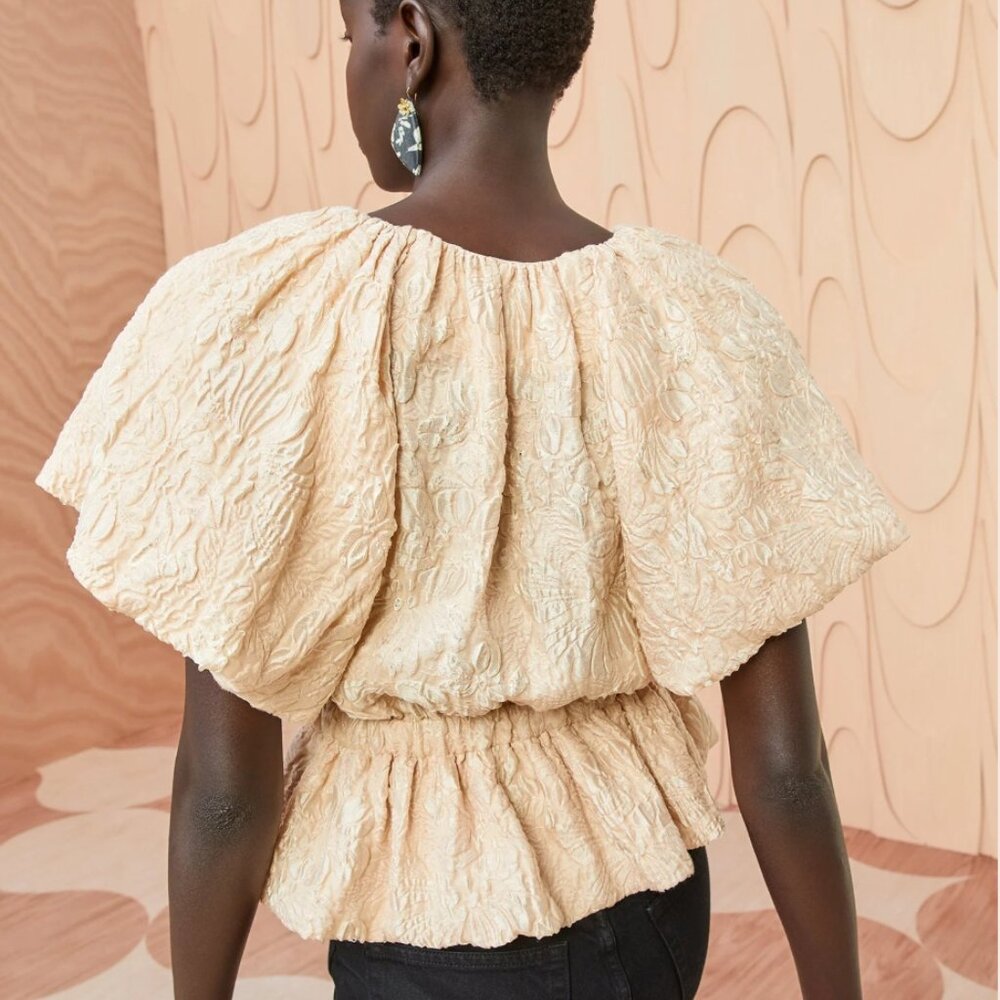 NWOT ULLA JOHNSON Mirabelle Top in Peony XS $490 - Picture 6 of 8